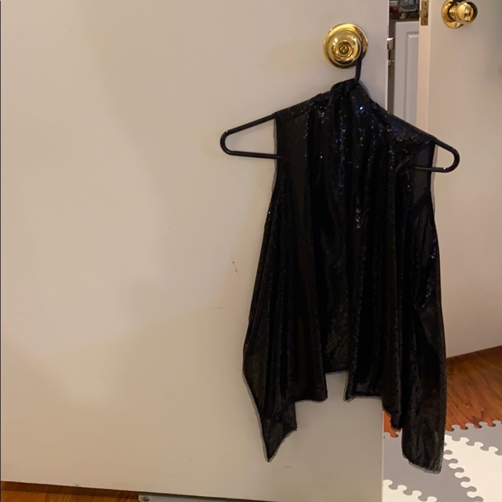 “Chocolate” sparkle vest